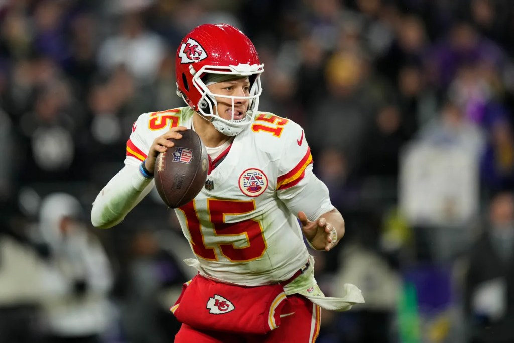 The Life and Career of Patrick Mahomes 7 Patrick Mahomes on the field during the AFC Championship